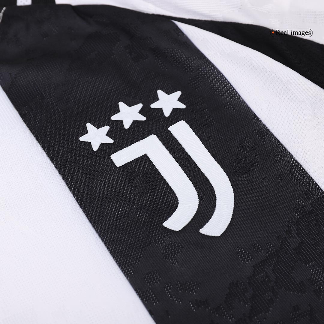 Juventus Home Authentic Soccer Jersey 2024/25- Save The Children Sponsor