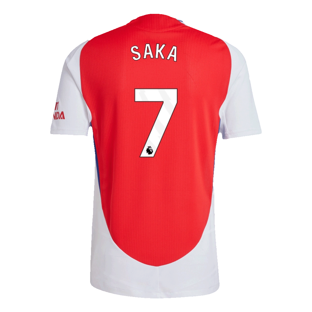 SAKA #7 Arsenal Home Authentic Soccer Jersey 2024/25