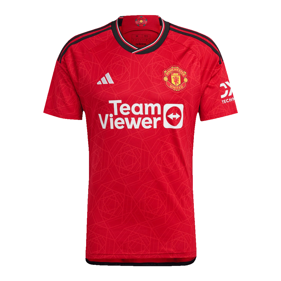 B.FERNANDES #8 Manchester United Home Jersey 2023/24 – UCL