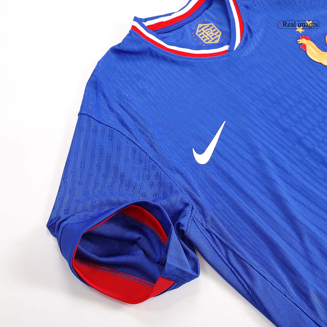 France Home Authentic Soccer Jersey EURO 2024