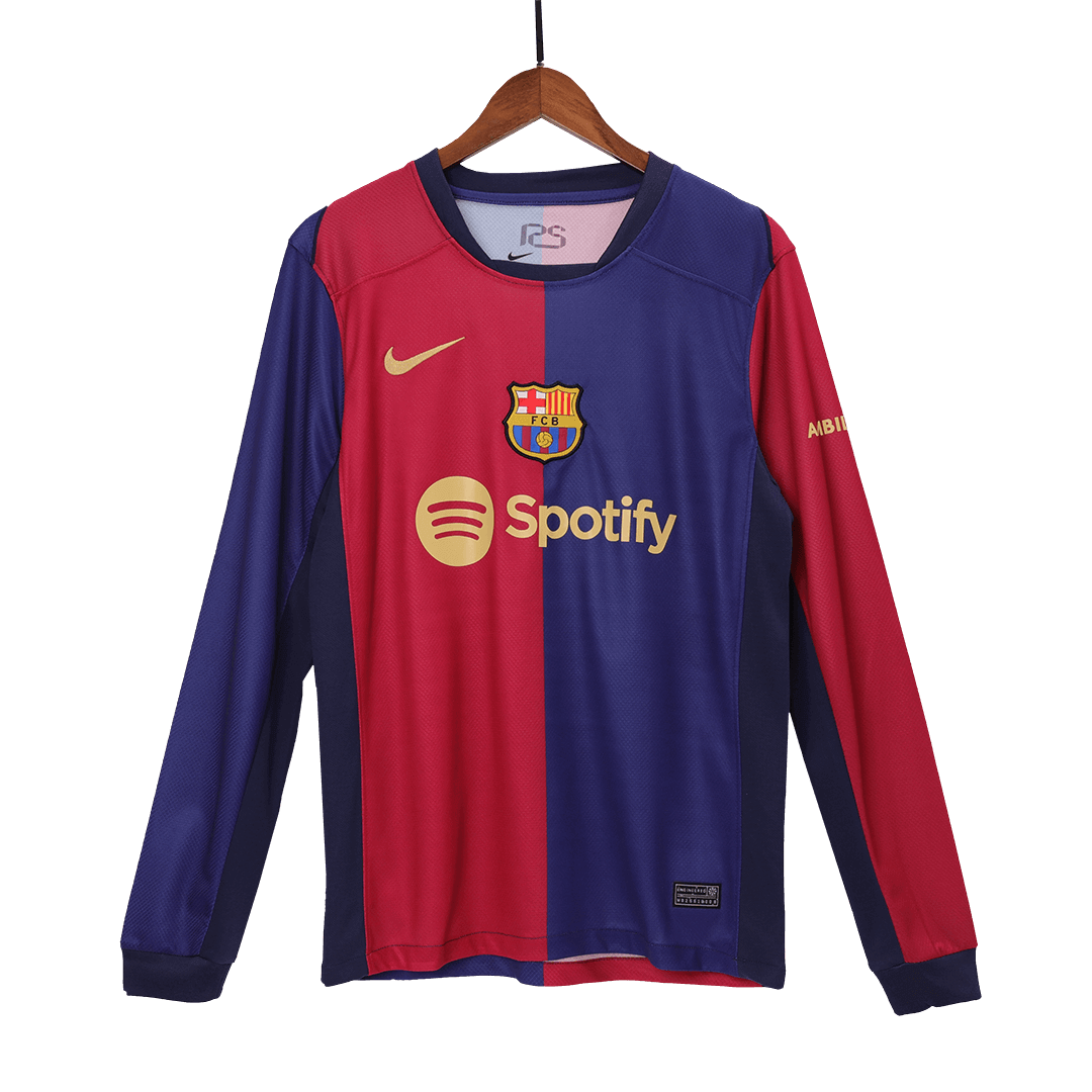 Barcelona Home Long Sleeve Soccer Jersey 2024/25