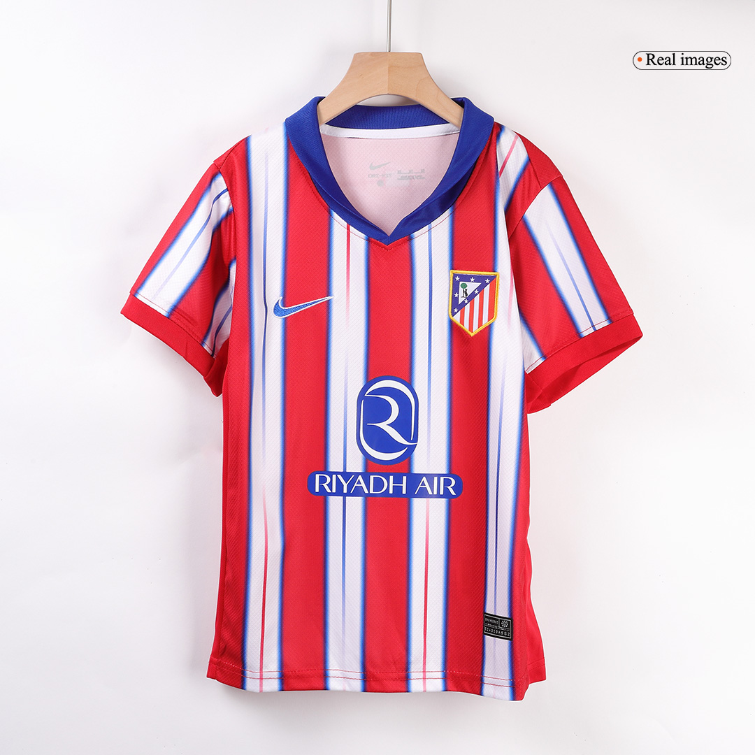 Atletico Madrid Home Kids Soccer Jerseys Kit 2024/25