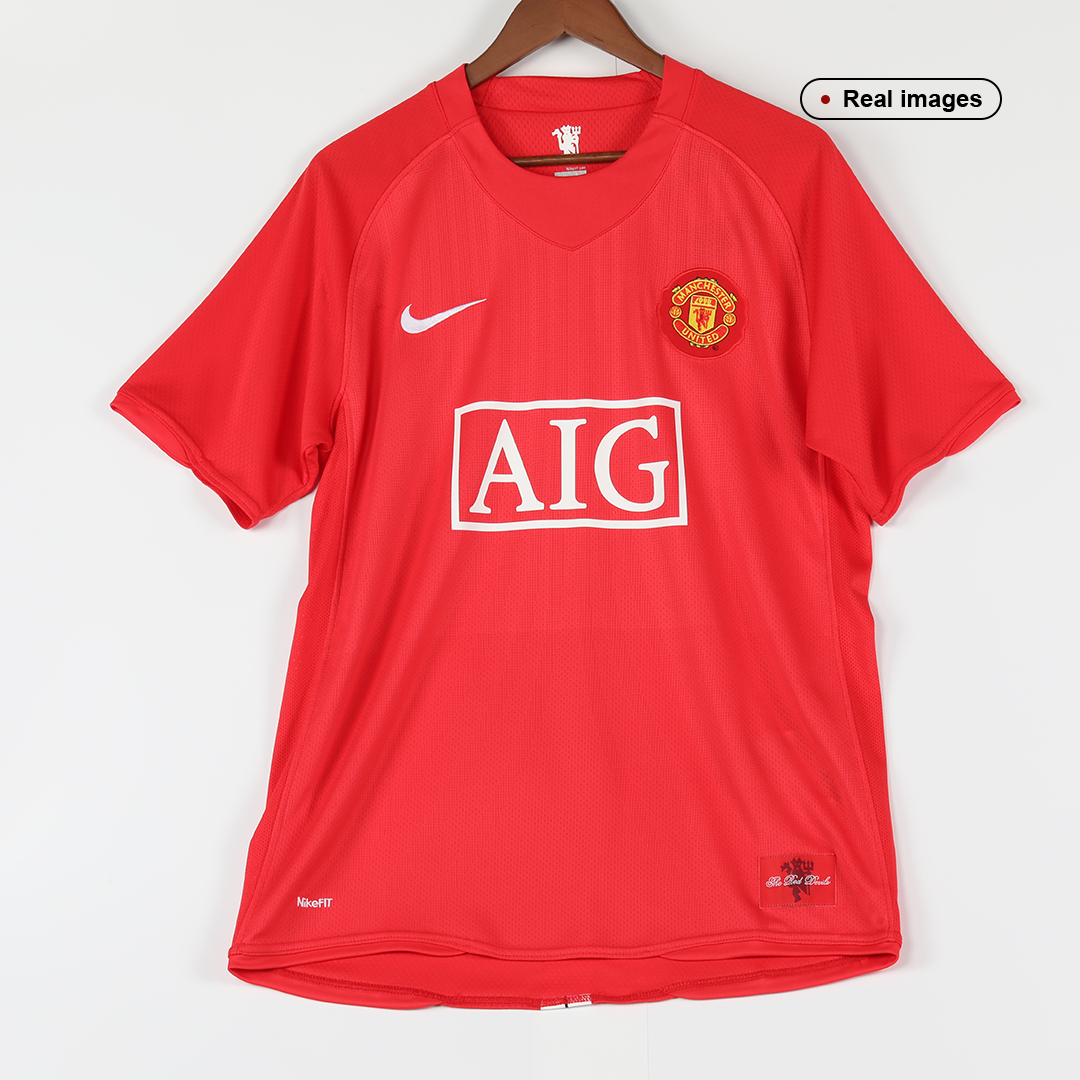 Vintage Soccer Jersey RONALDO #7 Manchester United Home 2007/08