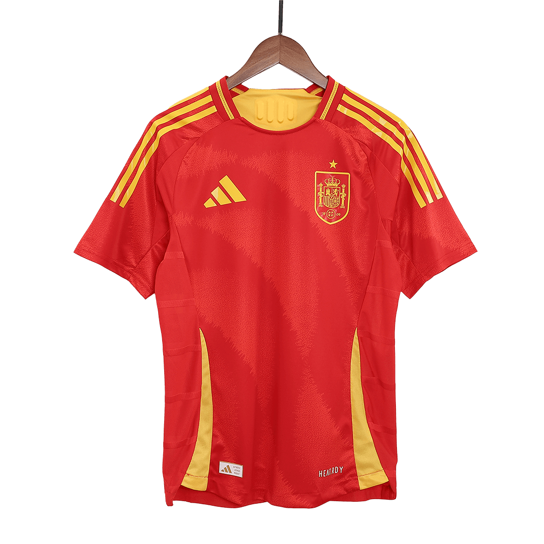 LAMINE YAMAL #19 Spain Home Authentic Soccer Jersey EURO 2024