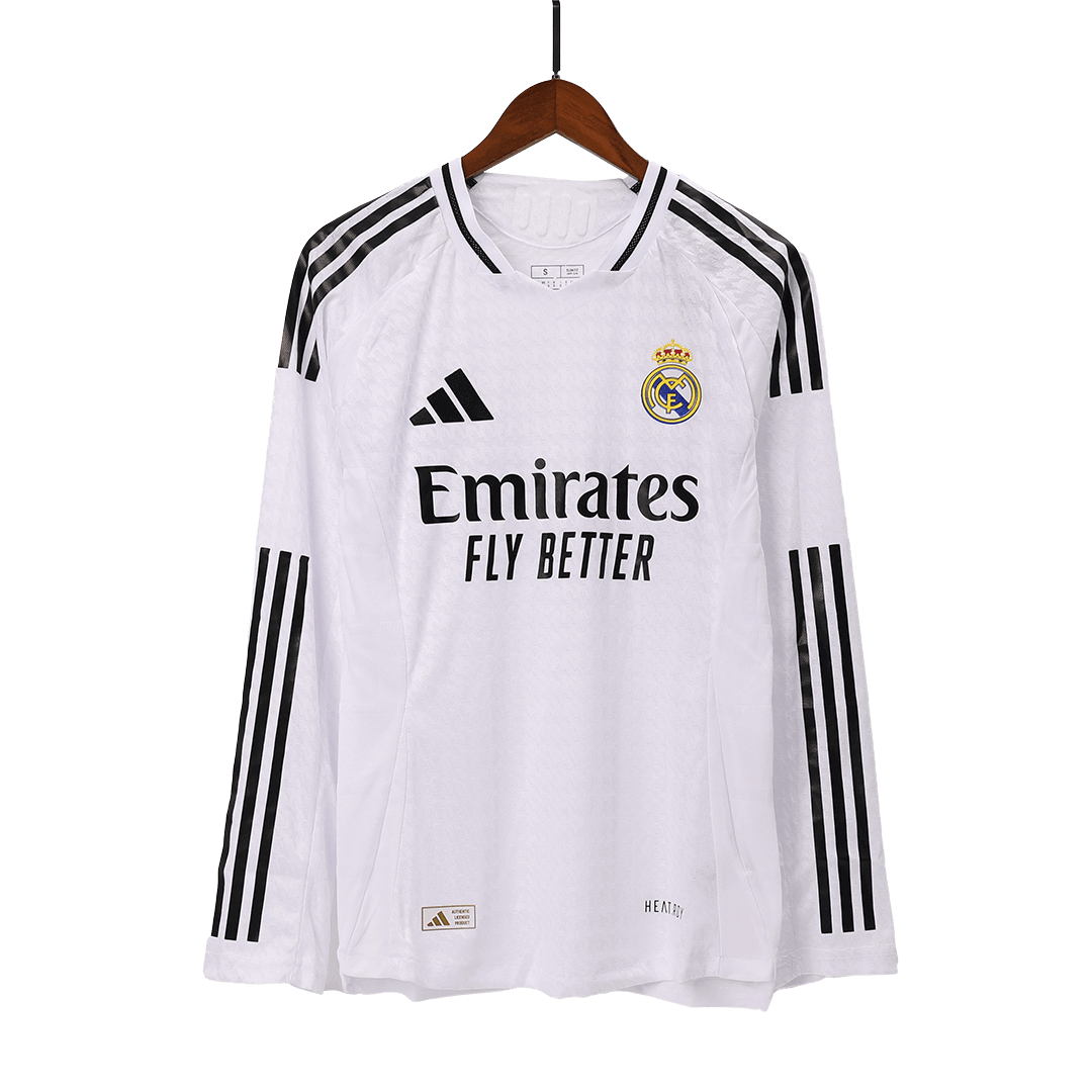 Authentic Real Madrid Home Long Sleeve Soccer Jersey 2024/25