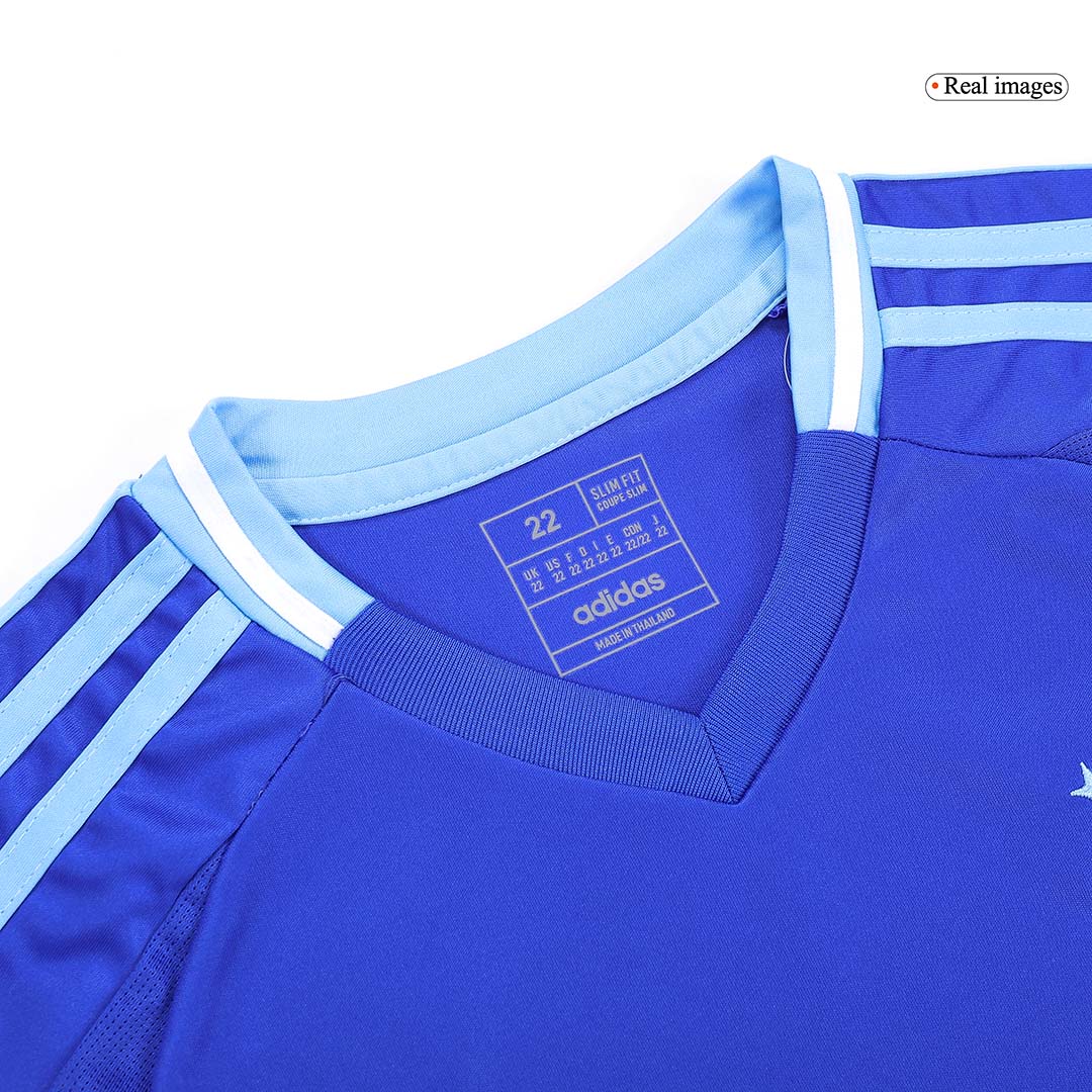 Argentina Away Kids Soccer Jerseys Full Kit 2024