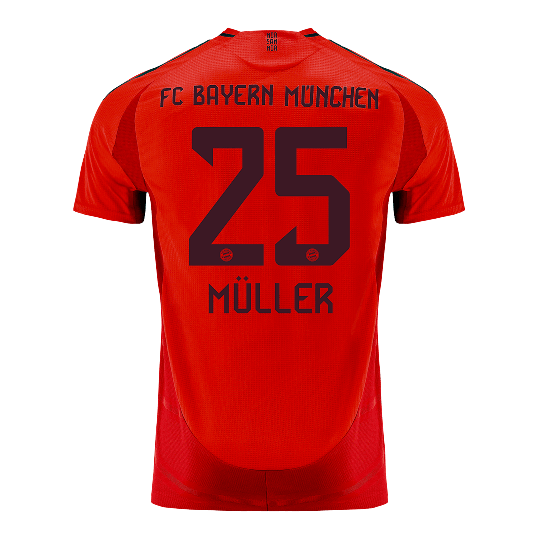 MÜLLER #25 Bayern Munich Home Authentic Soccer Jersey 2024/25