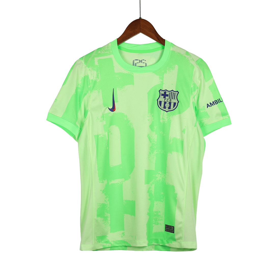 F.DE JONG #21 Barcelona Third Away Soccer Jersey 2024/25 – UCL（Spotify Logo Without Text）