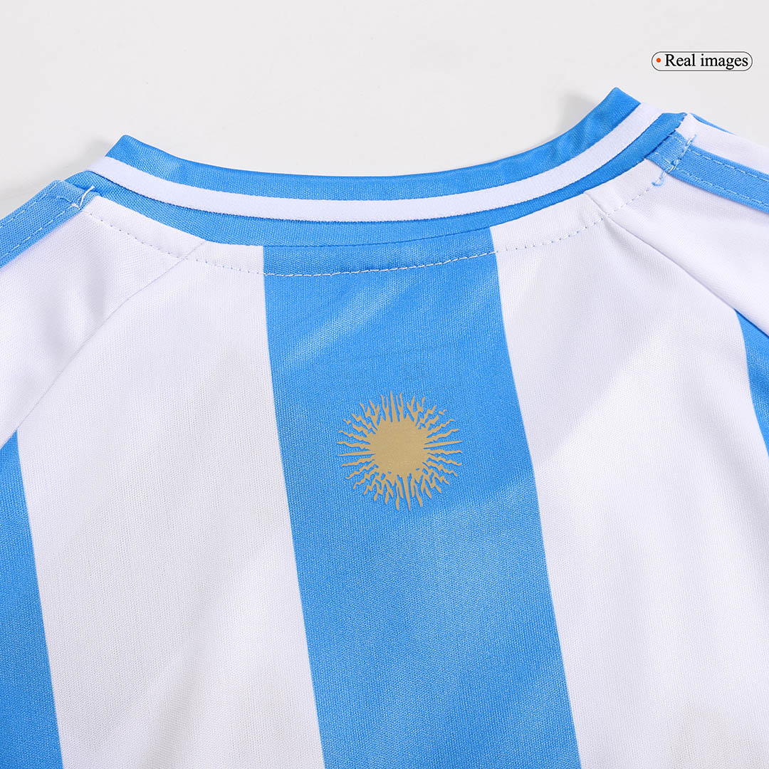 Argentina Home Kids Soccer Jerseys Kit Copa America 2024