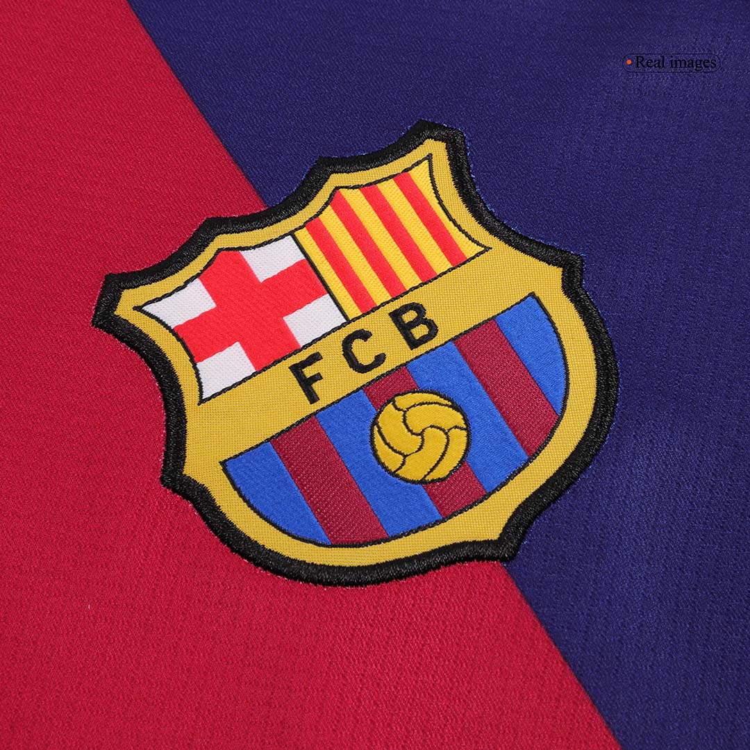 F.DE JONG #21 Barcelona Home Soccer Jersey 2024/25 – Spotify Logo Without Text