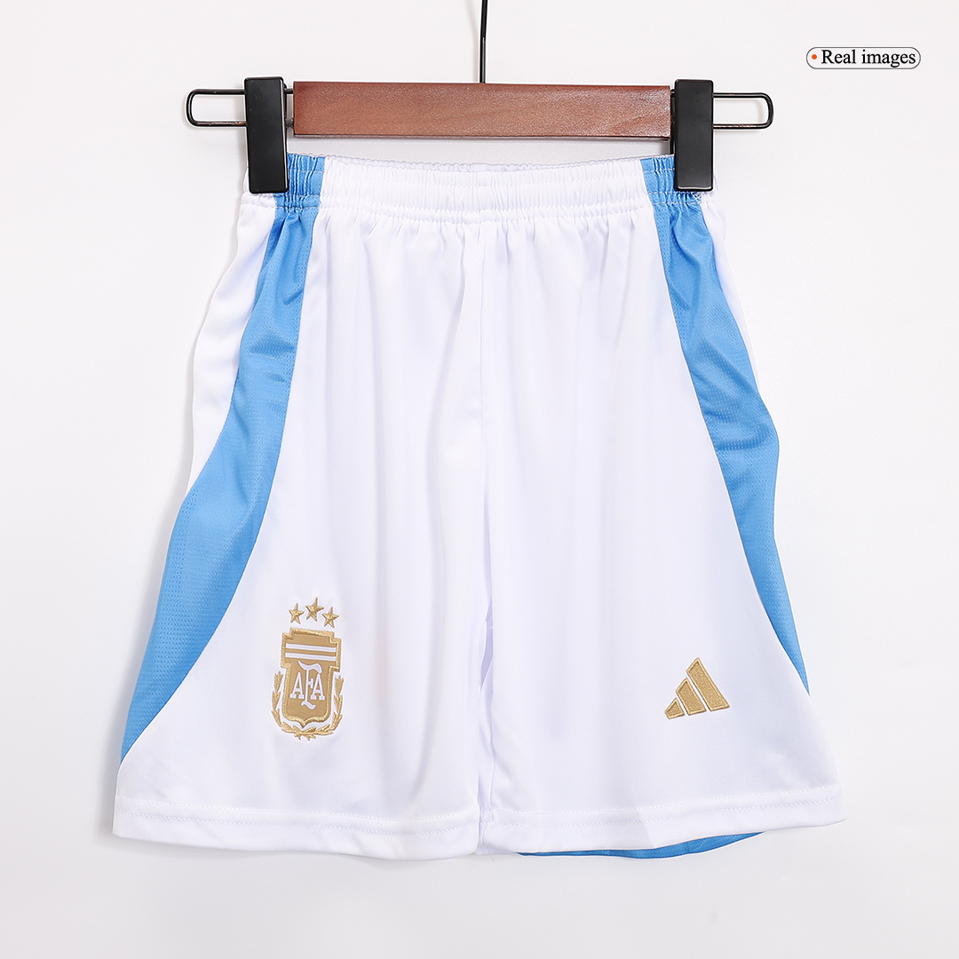 Argentina Home Kids Soccer Jerseys Kit Copa America 2024