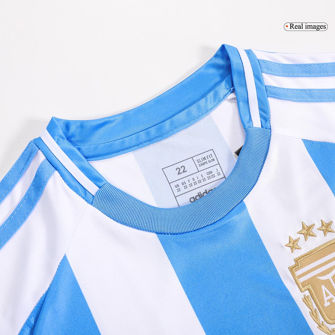 Argentina Home Kids Soccer Jerseys Kit Copa America 2024