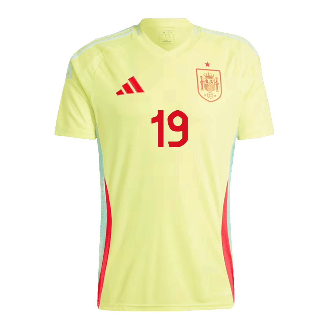 LAMINE YAMAL #19 Spain Away Soccer Jersey EURO 2024