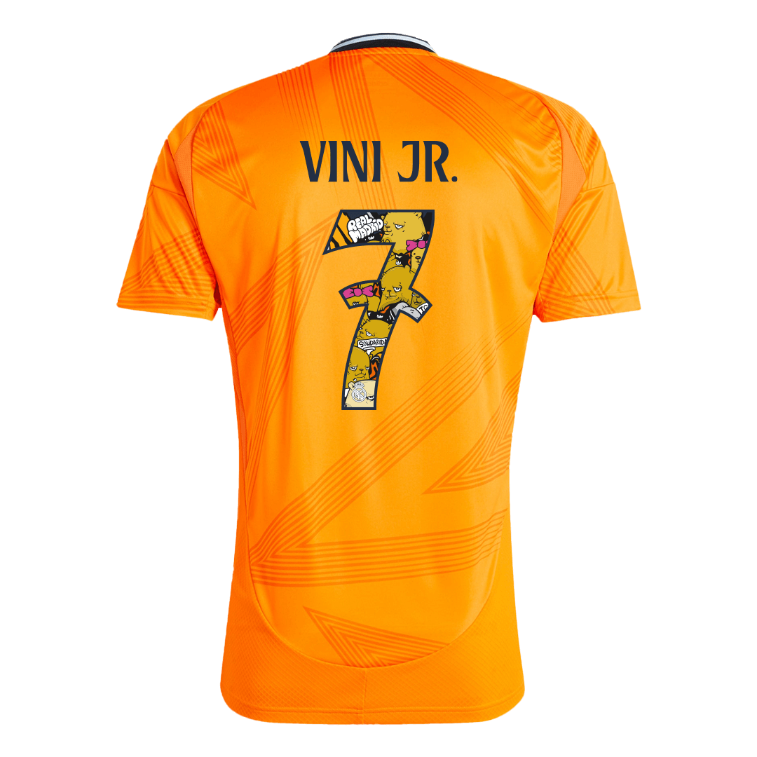 VINI JR. #7 Real Madrid Away Soccer Jersey 2024/25 – Bear Champ Font