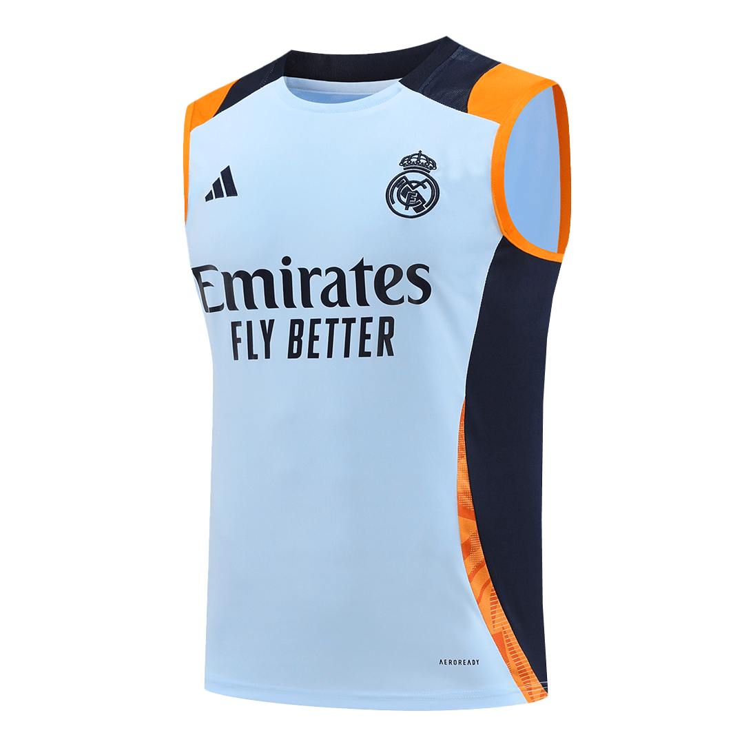 Real Madrid Pre-Match Sleeveless Top 2024/25 Blue