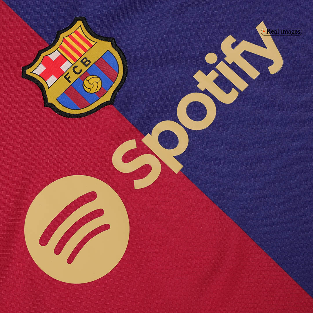 Barcelona Home Long Sleeve Soccer Jersey 2024/25