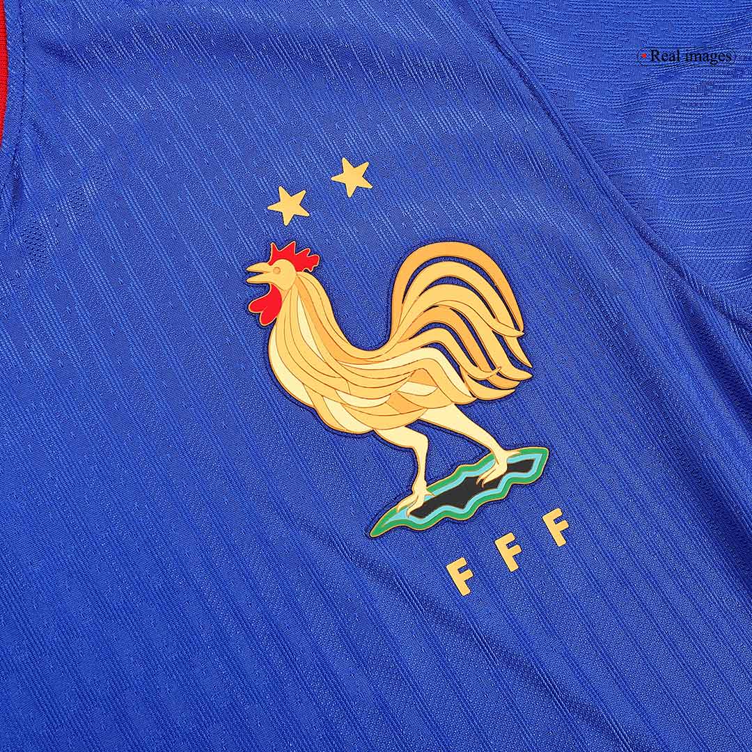 France Home Authentic Soccer Jersey EURO 2024