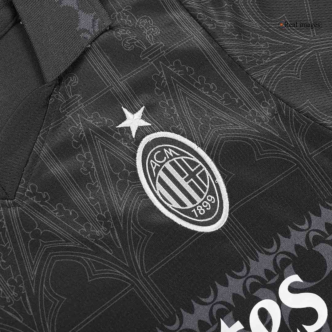 AC Milan x Pleasures Fourth Away Kids Soccer Jerseys Kit 2023/24