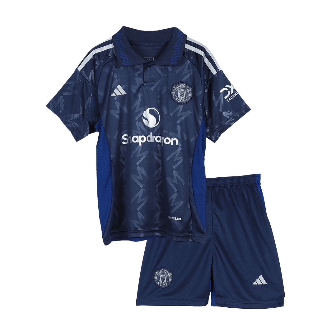 Manchester United Away Kids Soccer Jerseys Kit 2024/25