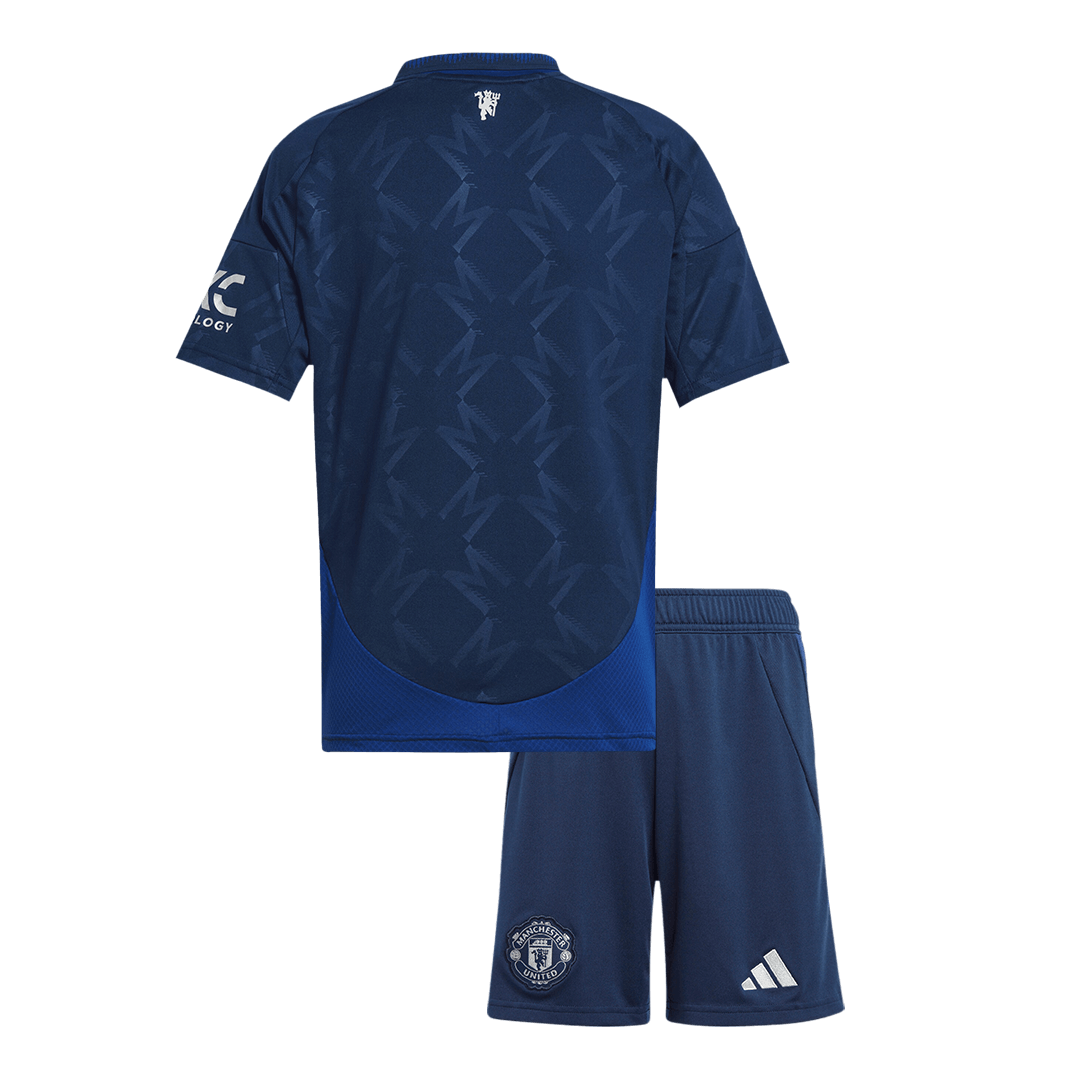 Manchester United Away Kids Soccer Jerseys Kit 2024/25