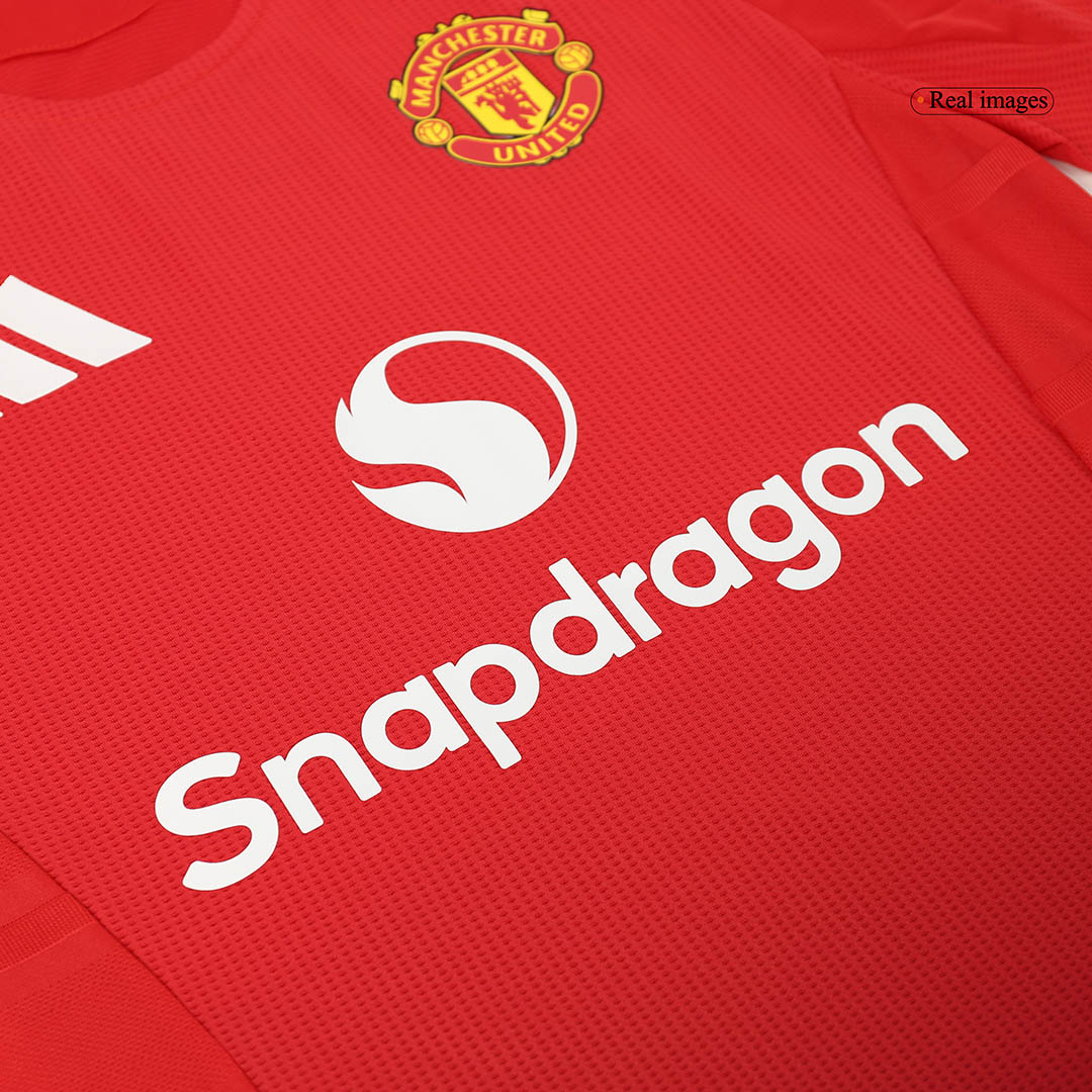 Manchester United Home Authentic Soccer Jersey 2024/25