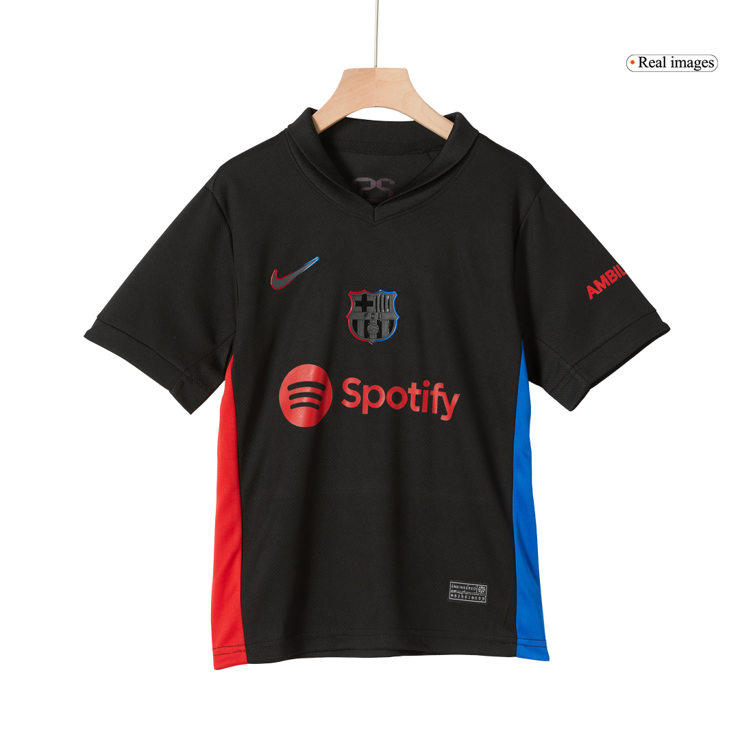 Barcelona Away Kids Soccer Jerseys Kit 2024/25