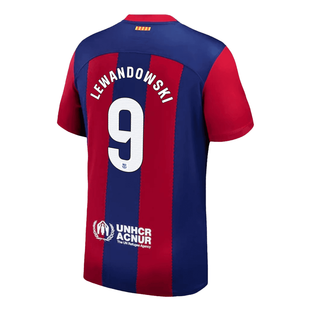 LEWANDOWSKI #9 Barcelona Home Jersey 2023/24