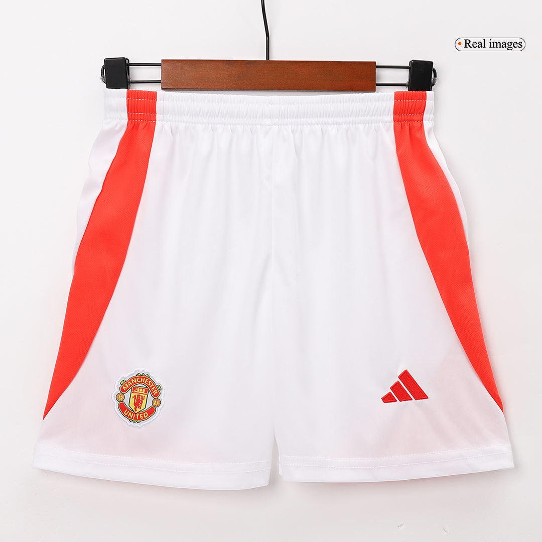 Manchester United Home Kids Soccer Jerseys Kit 2024/25