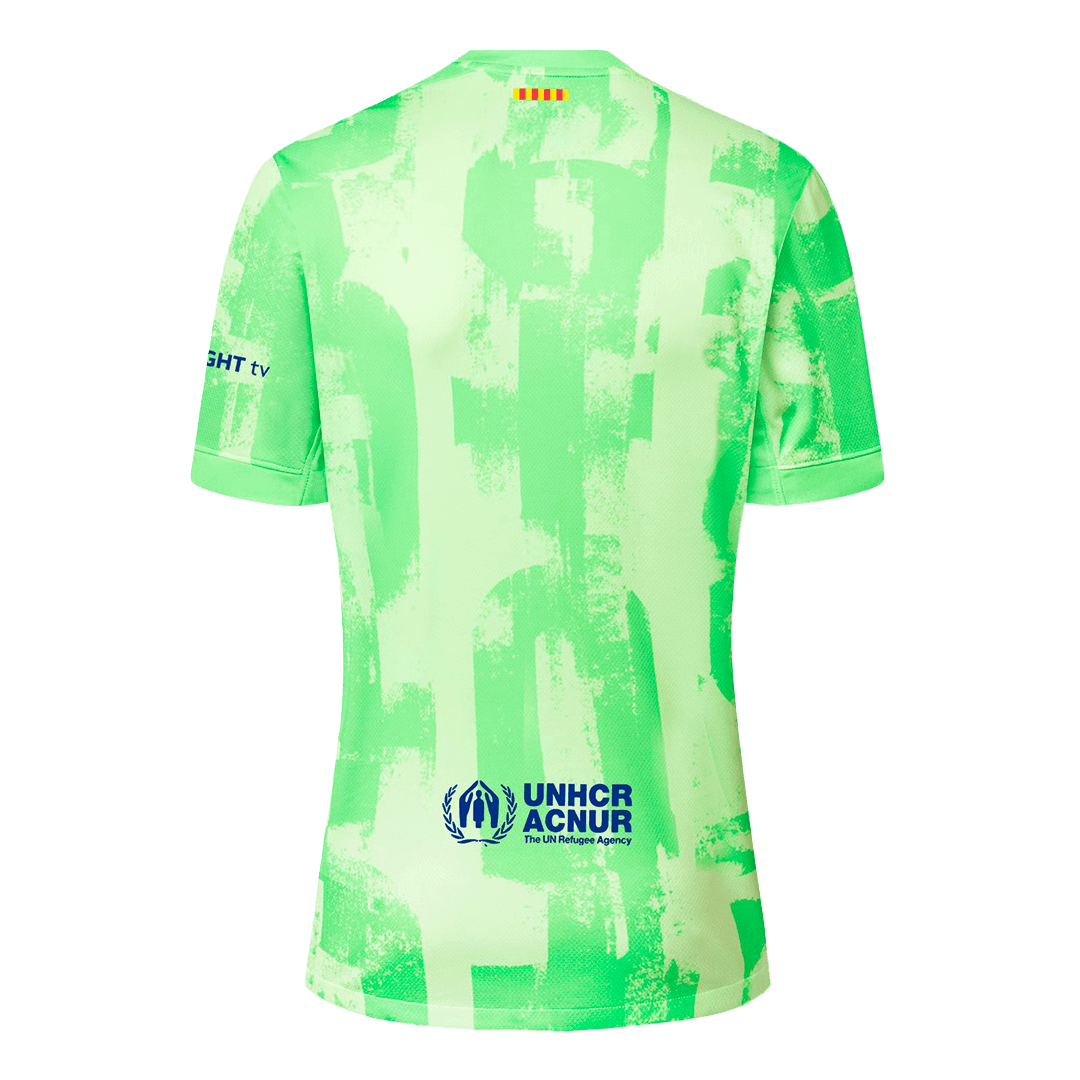 Barcelona Third Away Soccer Jersey 2024/25 – UCL (Spotify Logo Without Text)