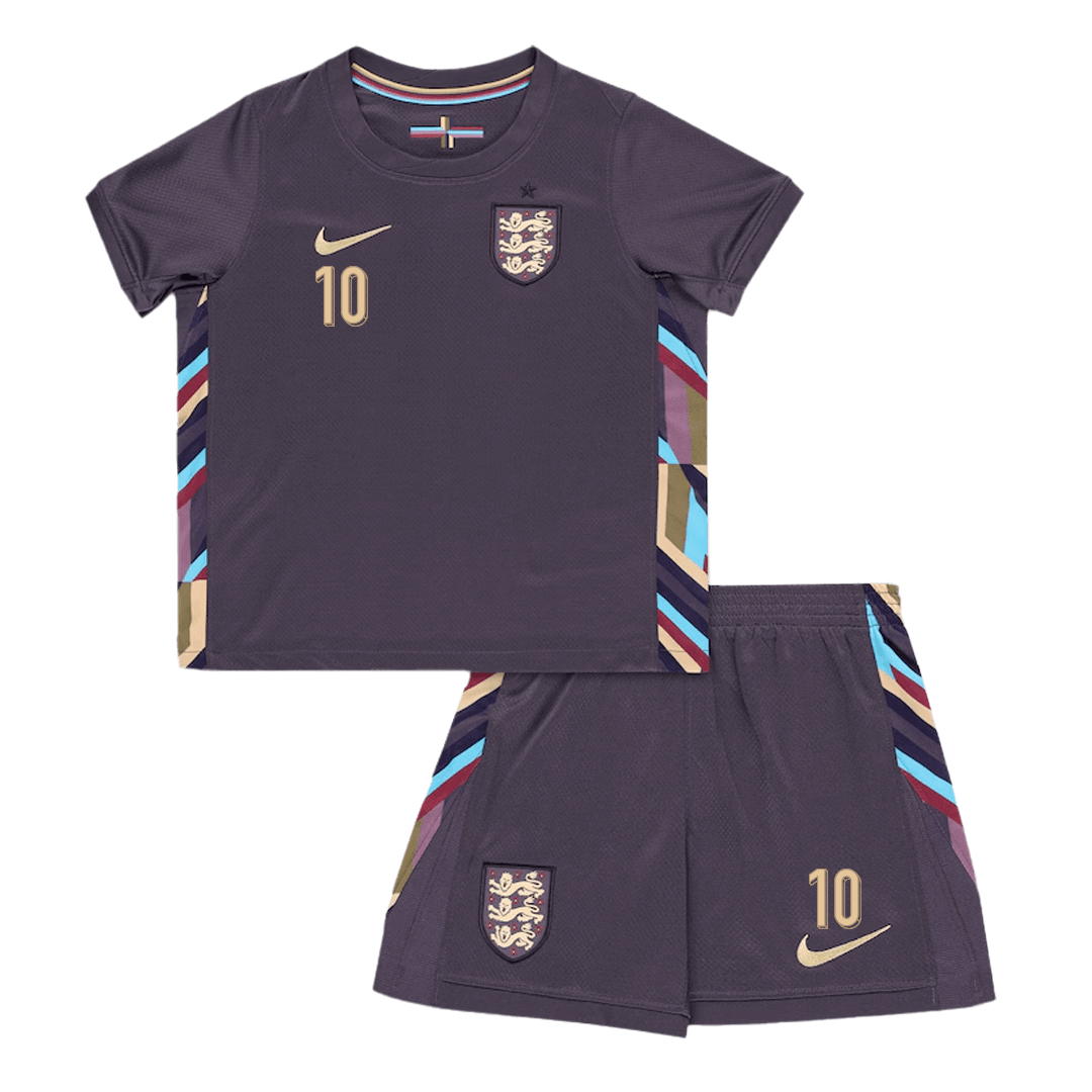 BELLINGHAM #10 England Away Kids Soccer Jerseys Kit EURO 2024