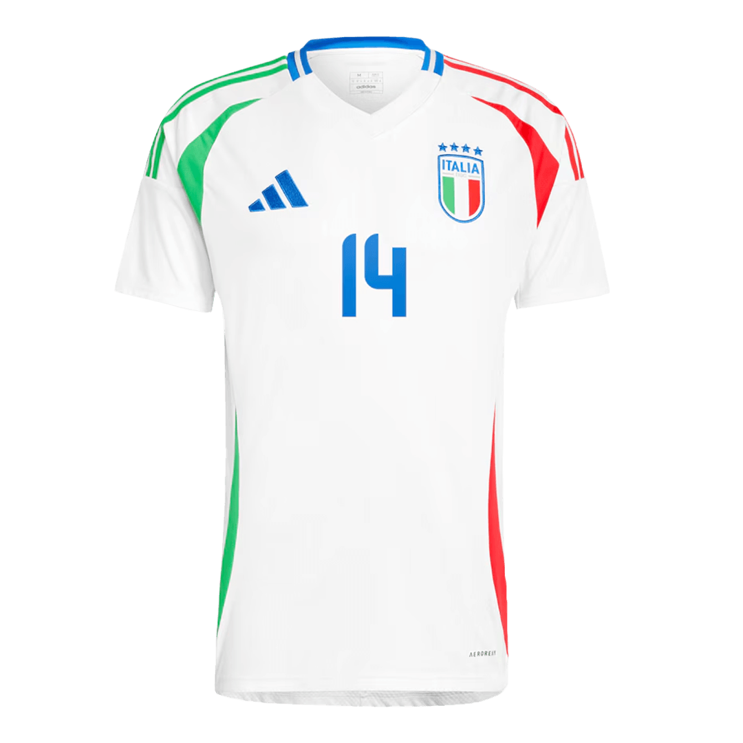 CHIESA #14 Italy Away Soccer Jersey EURO 2024