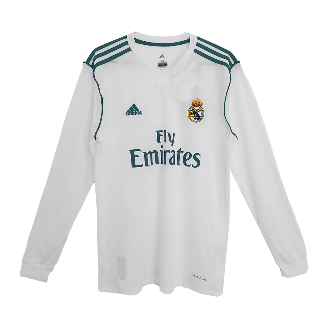 Vintage Soccer Jersey RONALDO #7 Real Madrid Home Long Sleeve 2017/18