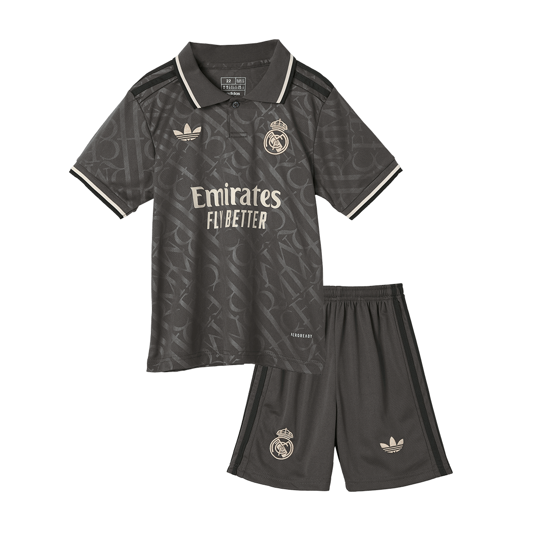 Real Madrid Third Away Kids Soccer Jerseys Kit 2024/25