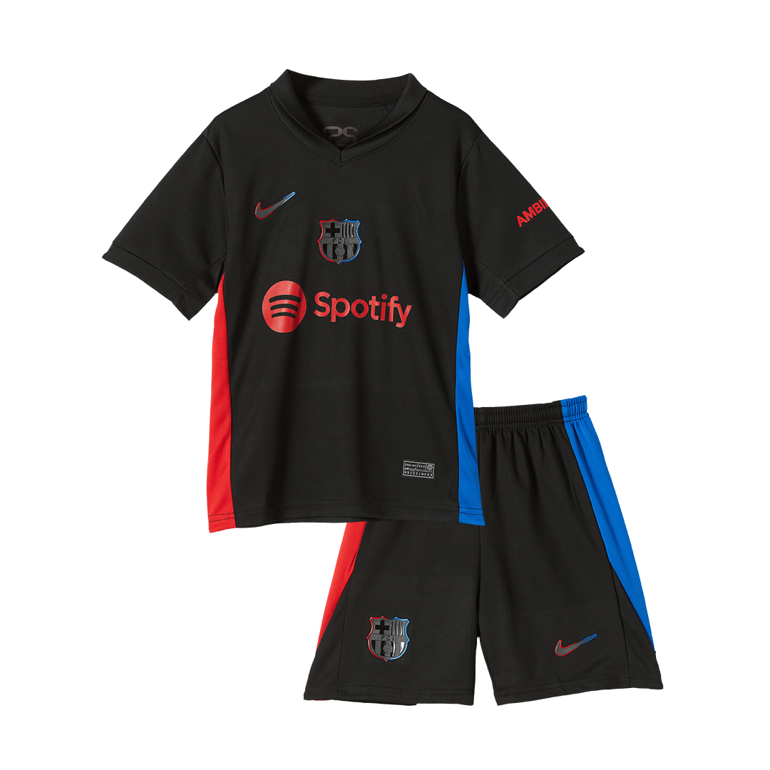 Barcelona Away Kids Soccer Jerseys Kit 2024/25