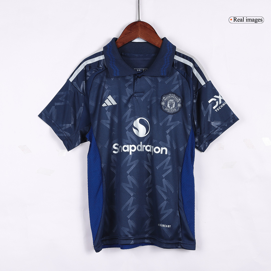 Manchester United Away Kids Soccer Jerseys Kit 2024/25