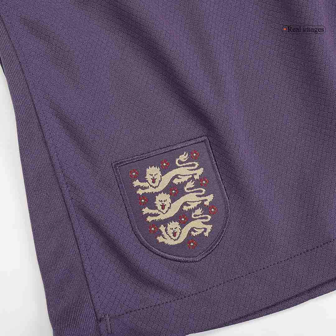 England Away Soccer Shorts Euro 2024 Purple