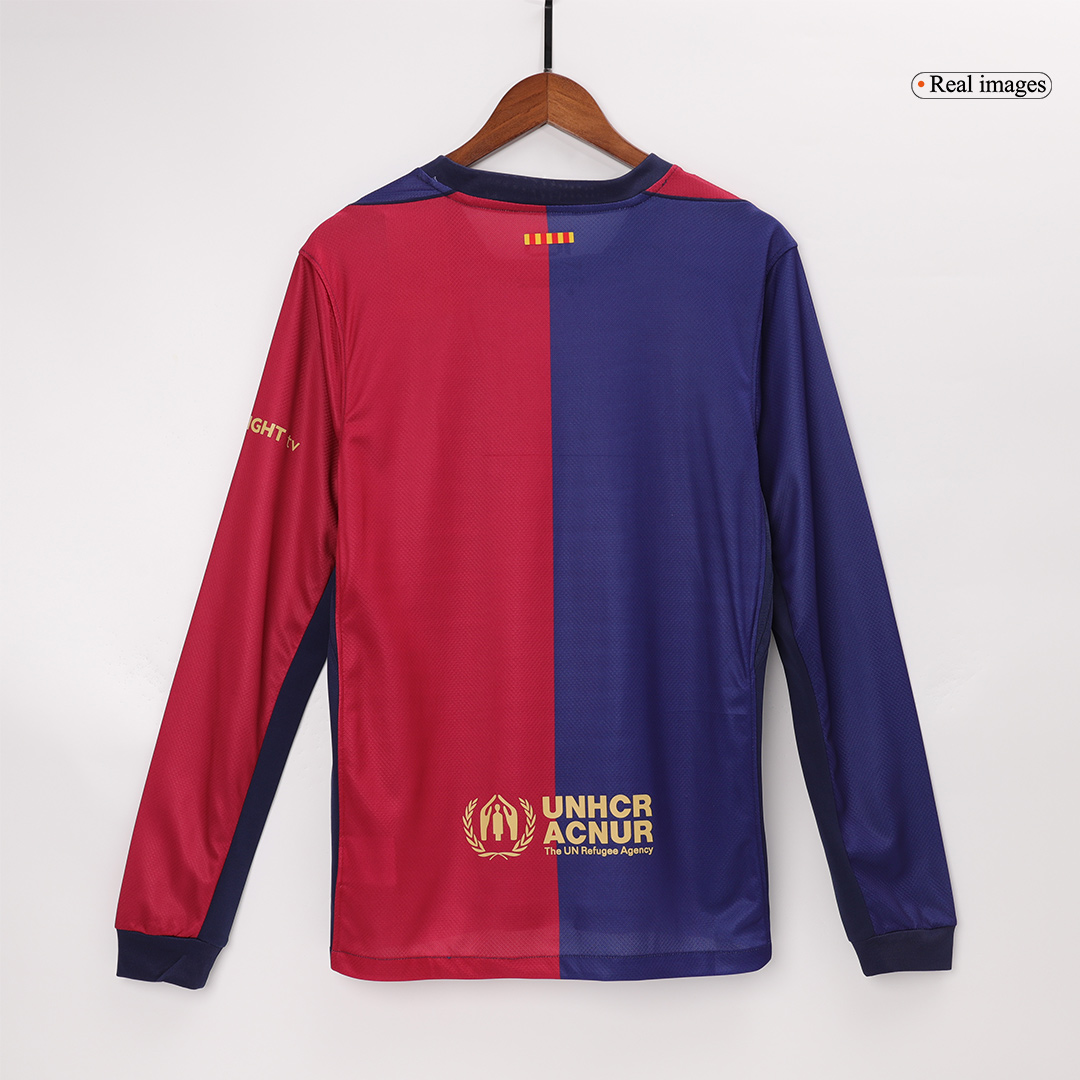 Barcelona Home Long Sleeve Soccer Jersey 2024/25