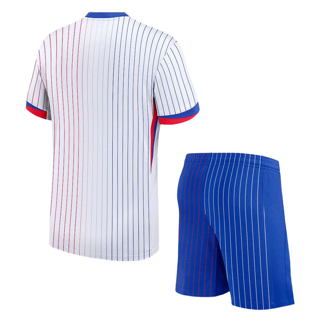 France Away Soccer Jersey Kit(Jersey+Shorts) Euro 2024