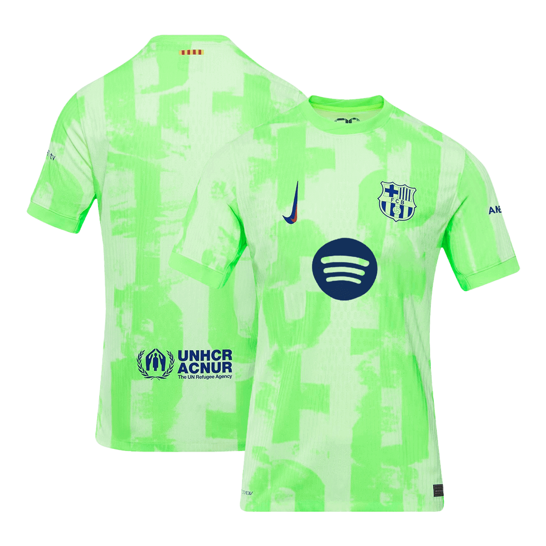 Barcelona Third Away Authentic Soccer Jersey 2024/25 – UCL（Spotify Logo Without Text）