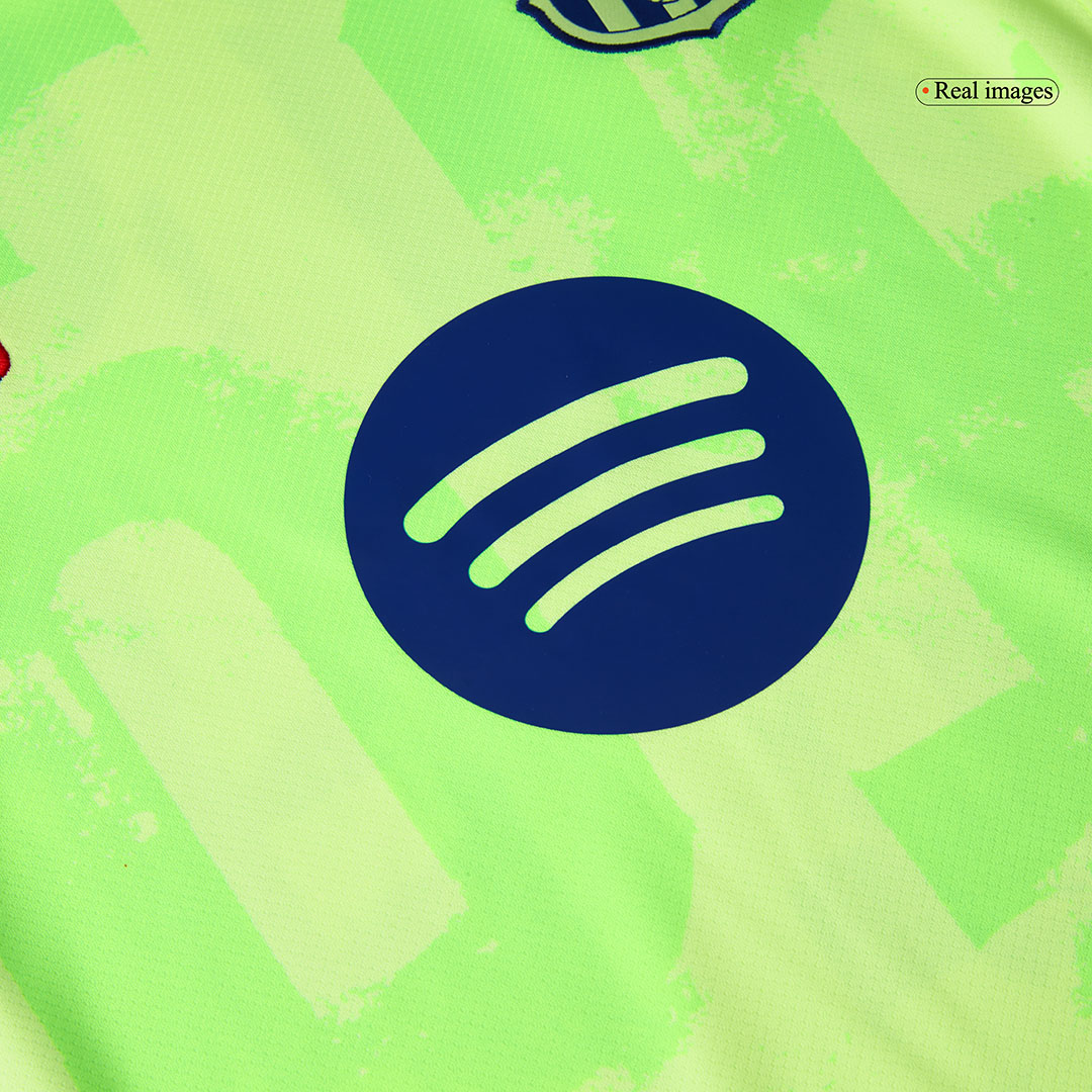 Barcelona Third Away Soccer Jersey 2024/25 – UCL (Spotify Logo Without Text)