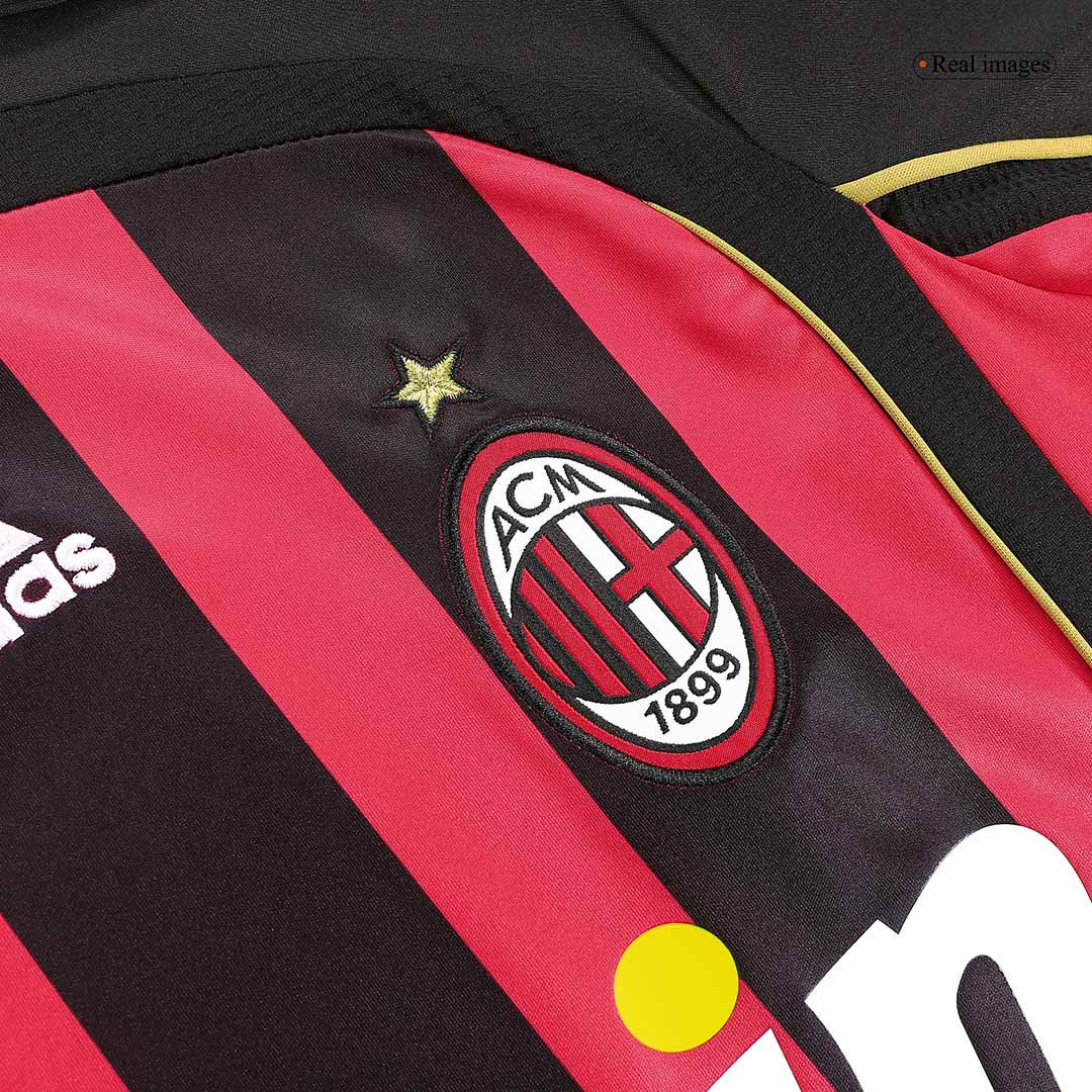 Vintage Soccer Jersey AC Milan Home Long Sleeve 2006/07