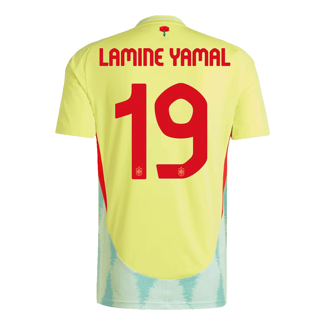 LAMINE YAMAL #19 Spain Away Soccer Jersey EURO 2024