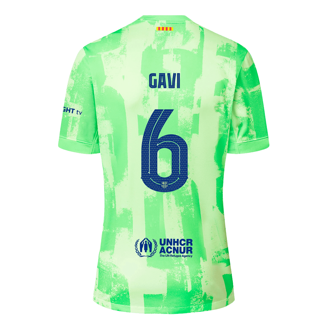 GAVI #6 Barcelona Third Away Soccer Jersey 2024/25 – UCL（Spotify Logo Without Text）