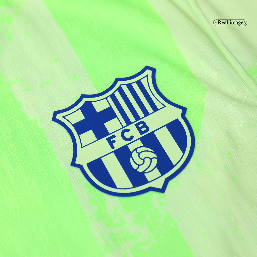 Barcelona Third Away Authentic Soccer Jersey 2024/25 – UCL（Spotify Logo Without Text）