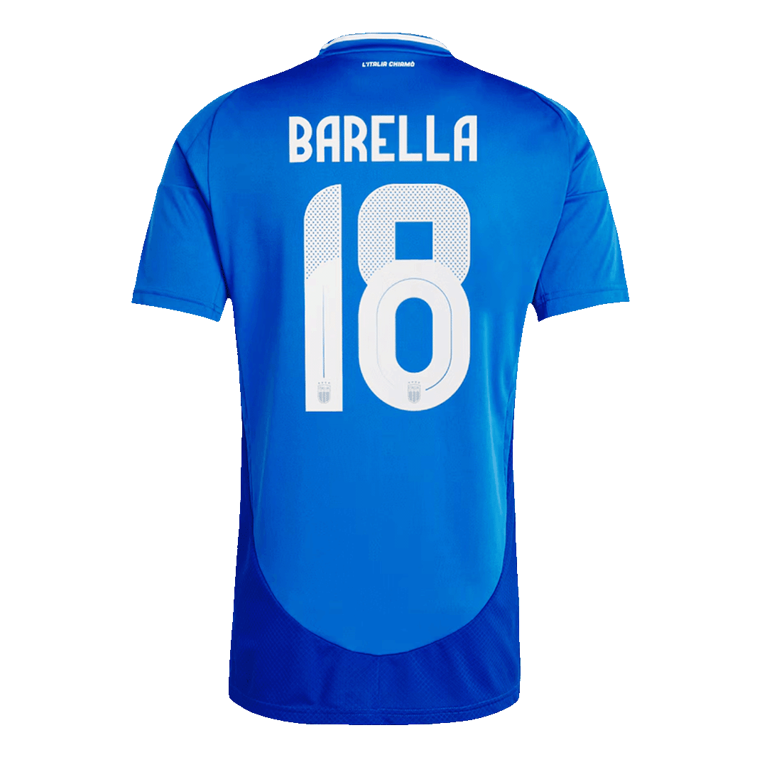 BARELLA #18 Italy Home Soccer Jersey EURO 2024