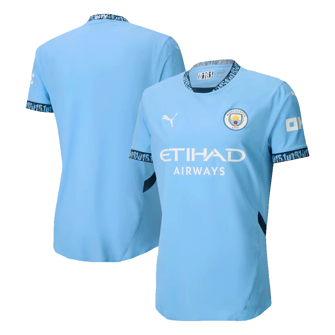 Manchester City Home Authentic Soccer Jersey 2024/25