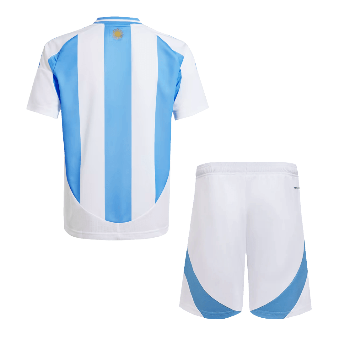 Argentina Home Kids Soccer Jerseys Kit Copa America 2024