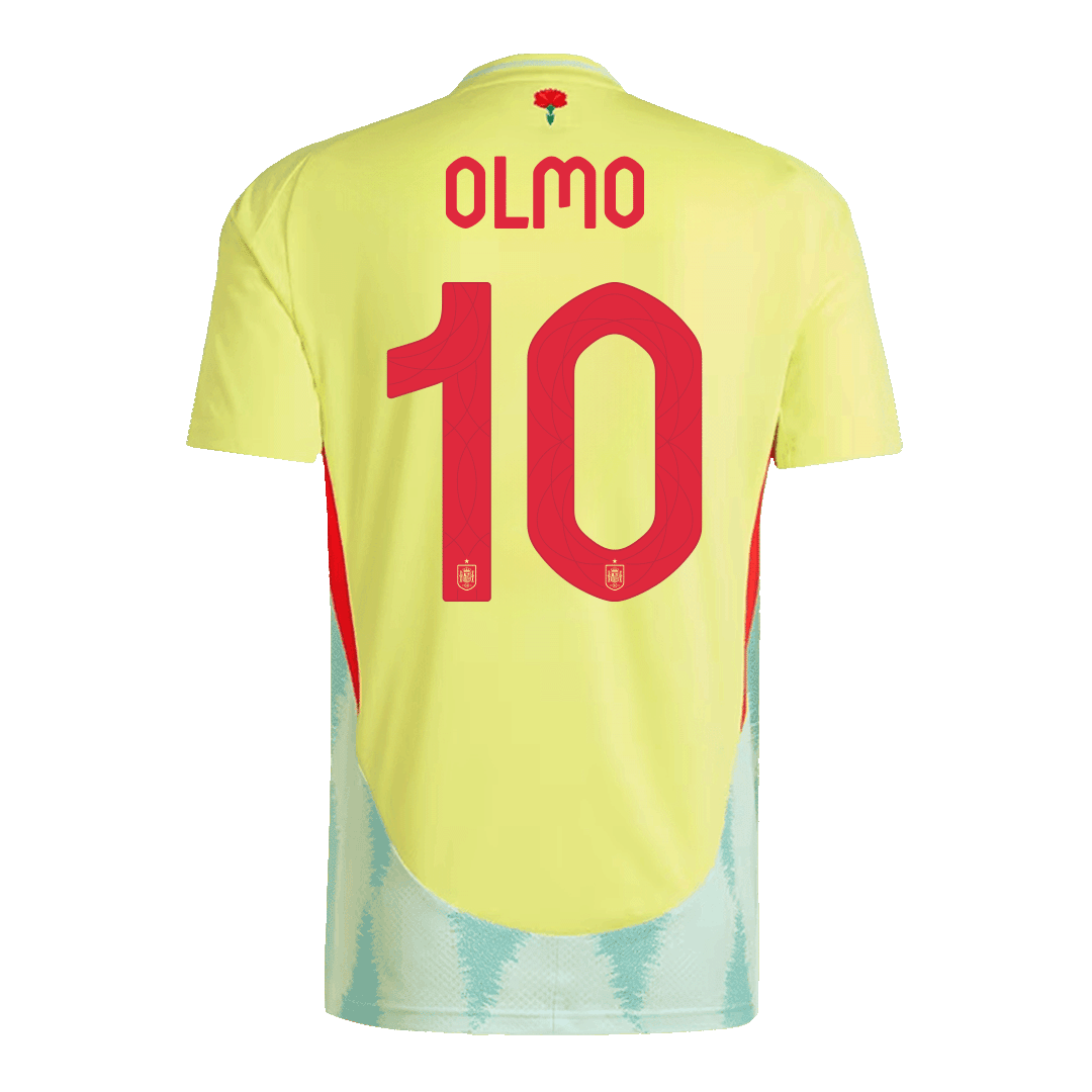 OLMO #10 Spain Away Soccer Jersey EURO 2024