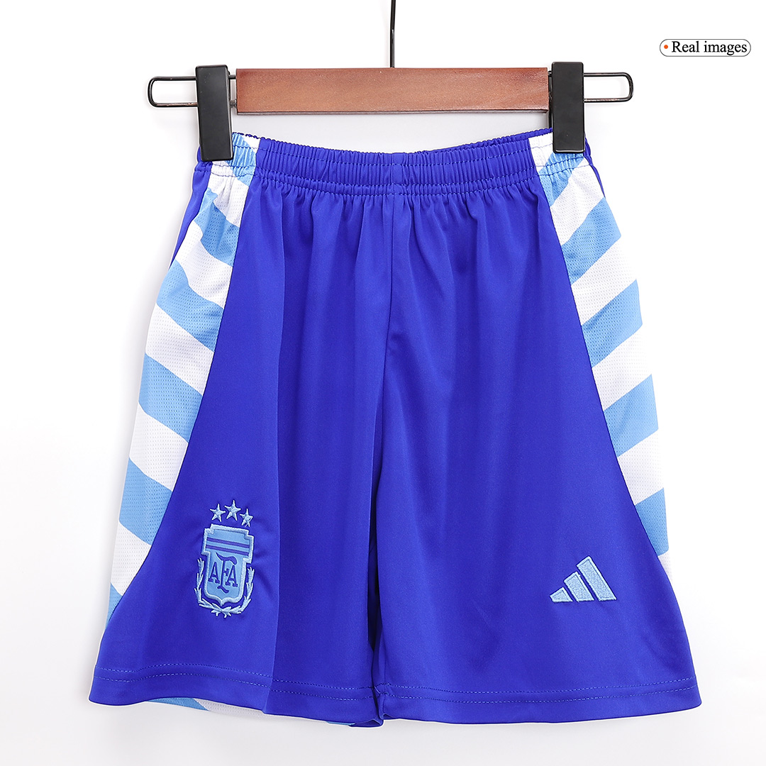 Argentina Away Kids Soccer Jerseys Full Kit 2024